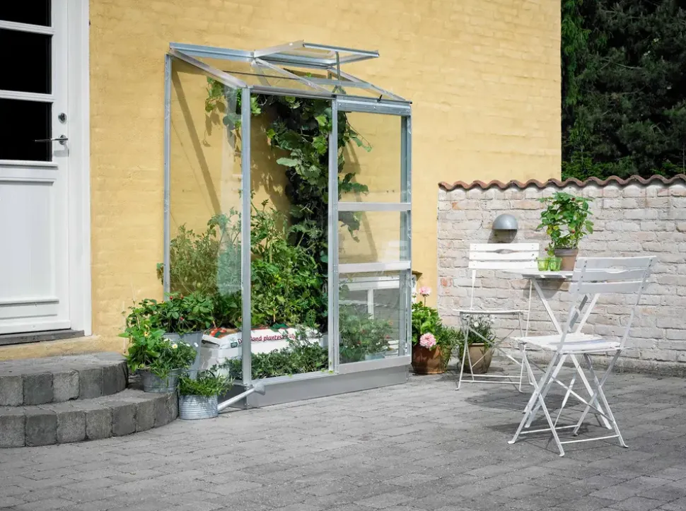 Halls Drivhus Altan 2 + glas - alu