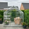 Halls Drivhus Popular 86 med glas og fundament - alu