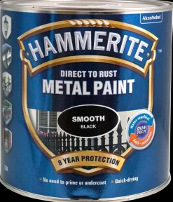 Hammerite Glat Sort - 2,5 liter