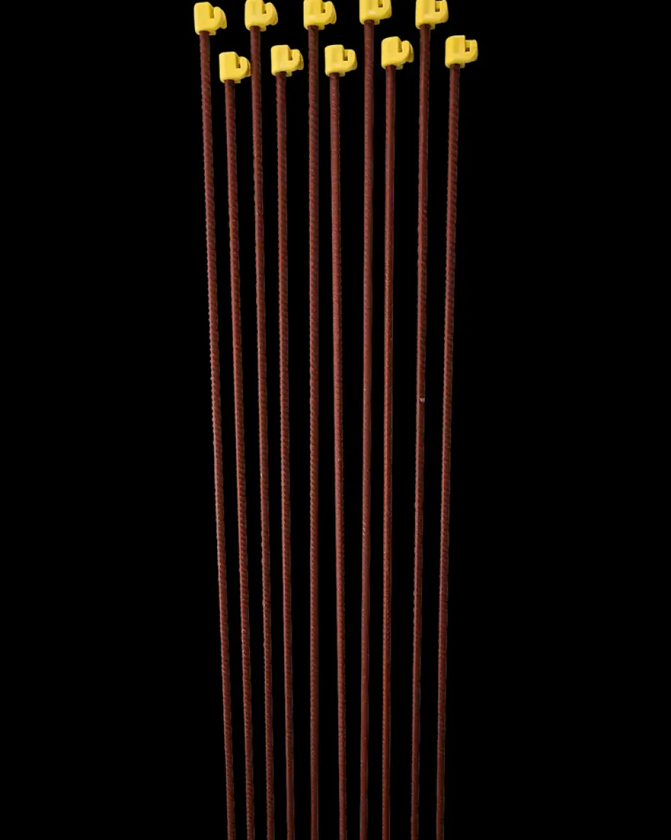 Hegnspæl 110 x 0,8 cm rød 10-pak