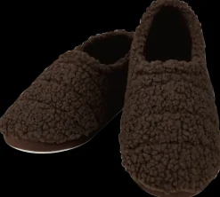 Hjemmesko teddyfleece - brun