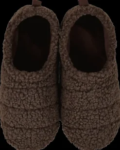 Hjemmesko teddyfleece - brun