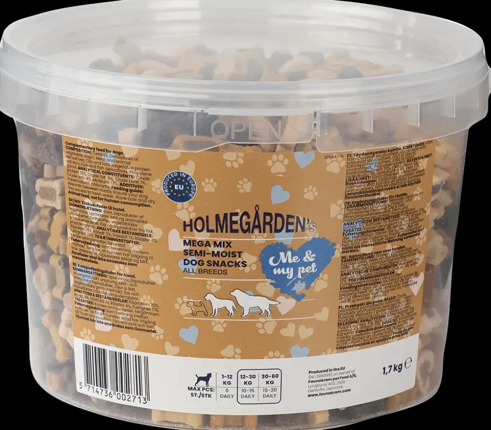 Holmegården's Snacks Semi-moist S-M - 1,7 kg
