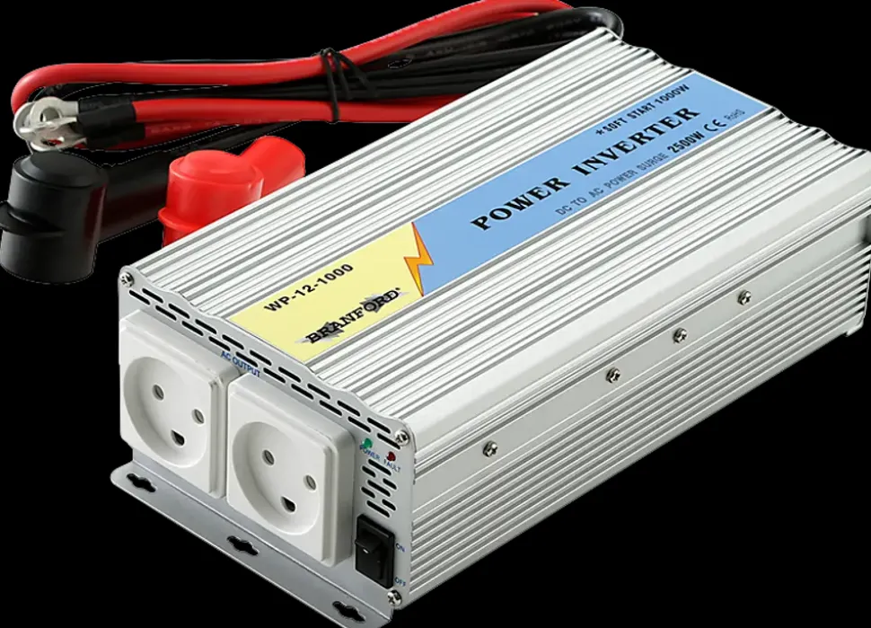 Inverter/omformer 1000 W 12 V til 230 V