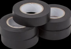 Isoleringstape sort, 5 ruller