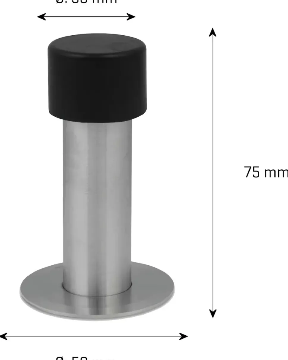 Jasa company Dørstopper rustfri Ø22 x H. 75 mm