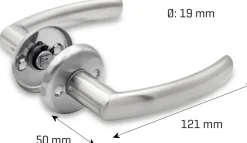 jasa Dørgreb aluminium 19 mm - Libra