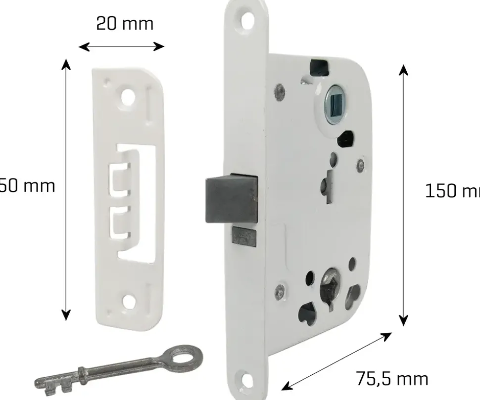 jasa Låsekasse 150 mm - hvid