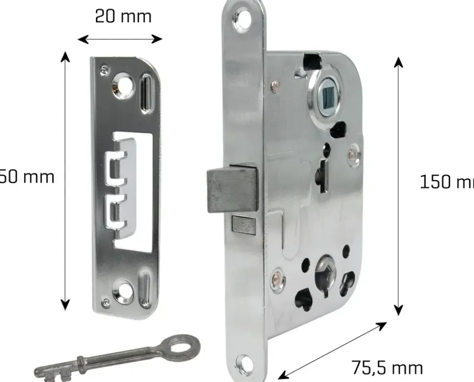 jasa Låsekasse 150 mm - krom