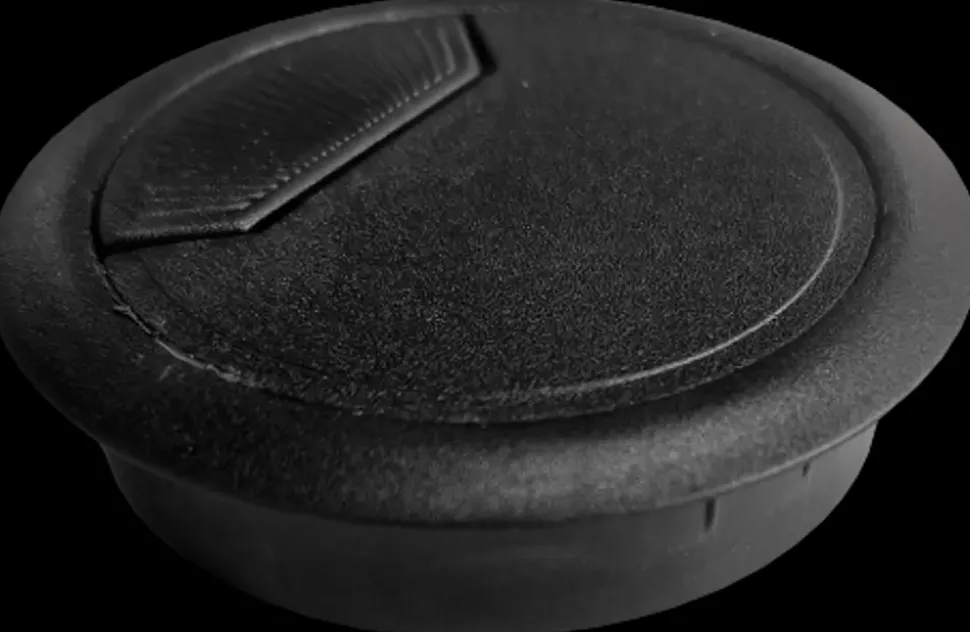 Kabelgennemføring sort Ø. 60 mm