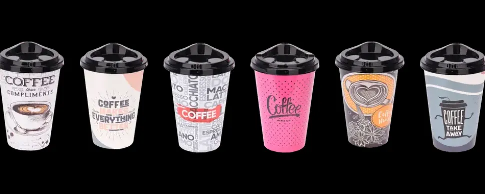Kaffekop to-go 500 ml - assorterede design