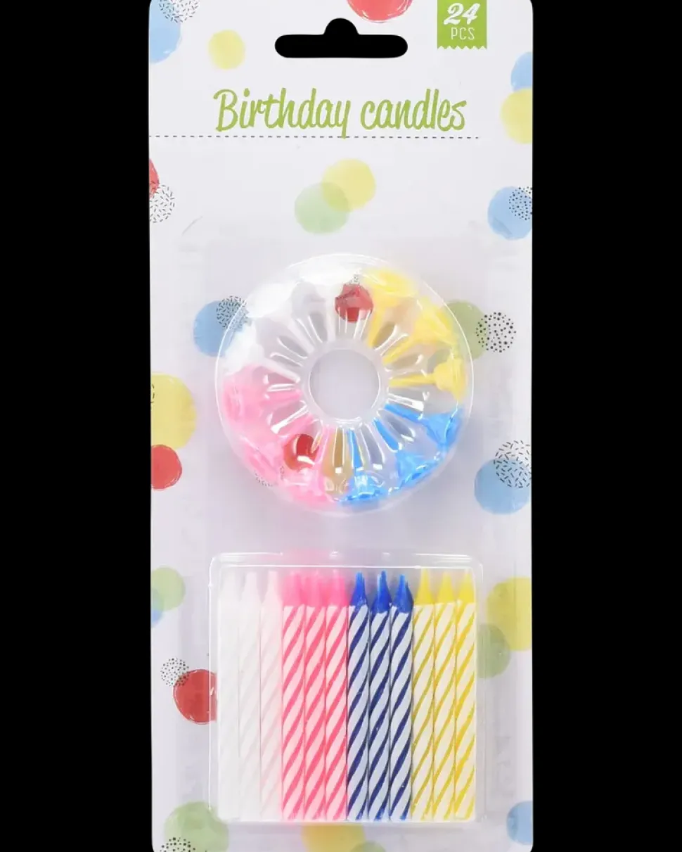 Kagelys med holdere 12-pak - assorterede varianter