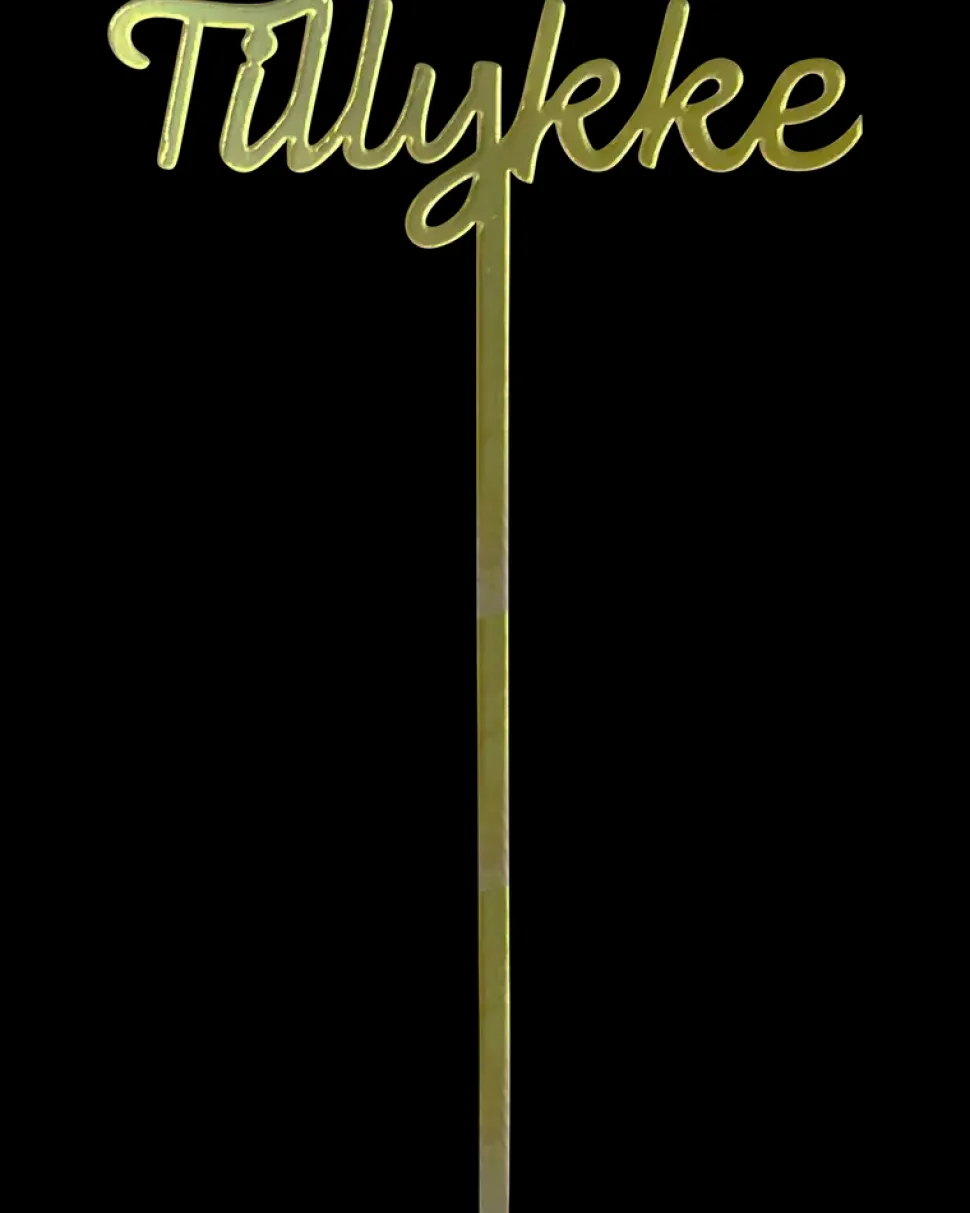 Kagetopper guld - Tillykke