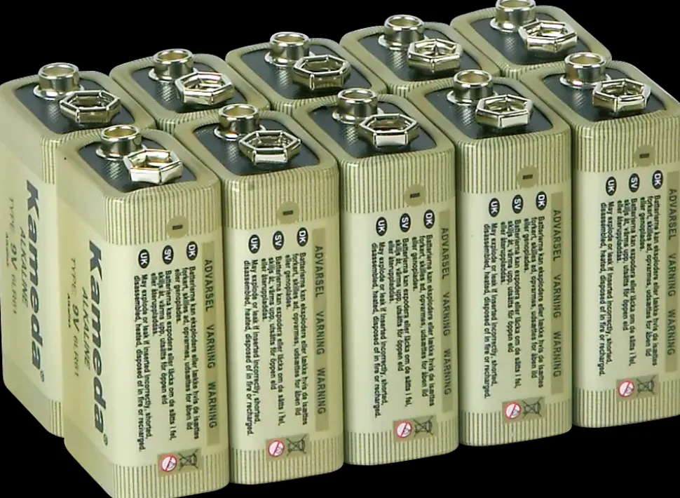 Kameda Alkaline batteri - 9 V 10-pak