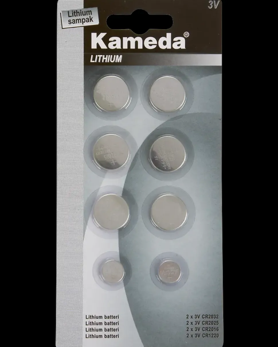 Kameda Lithium batteri - sampak 8 stk.