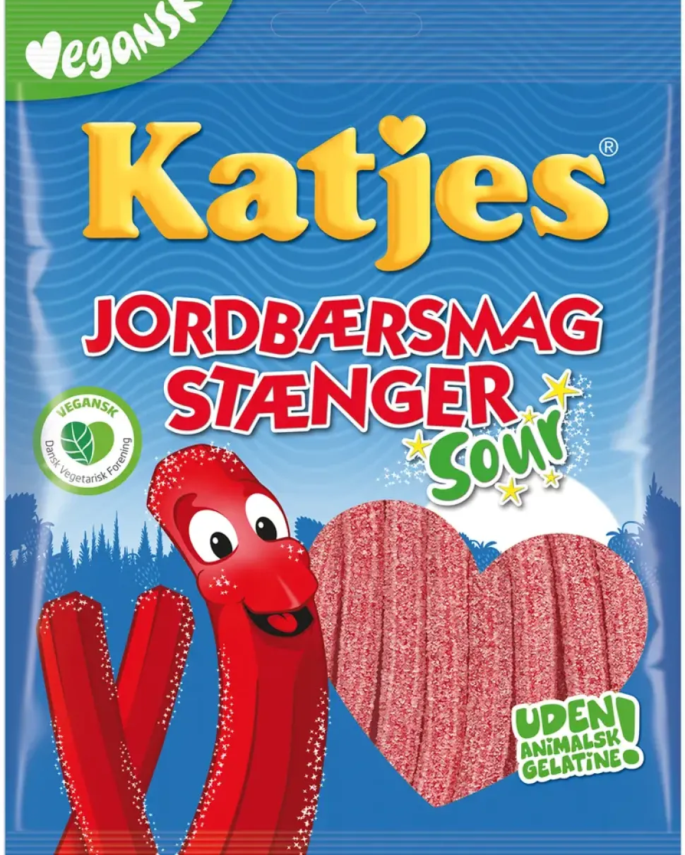 Katjes Jordbærsmag stænger 110 g