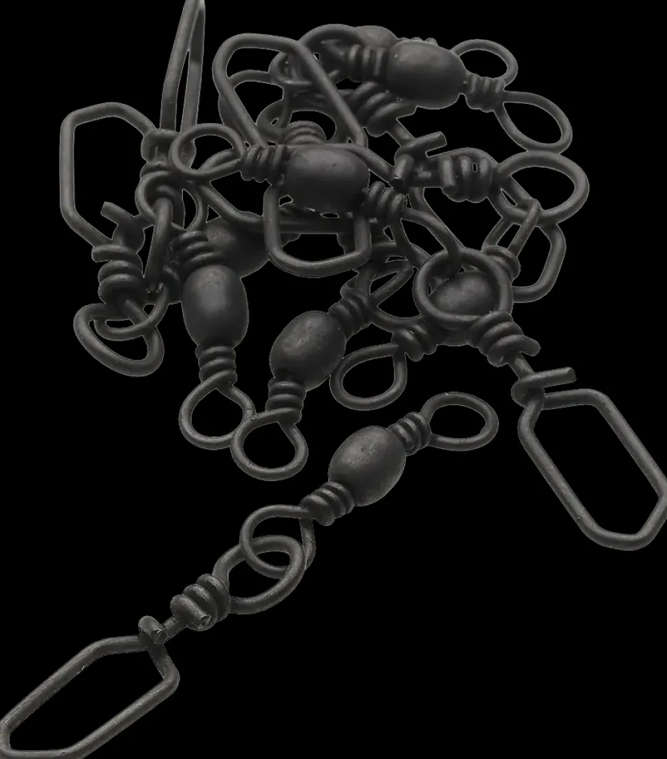 Kinetic Barrel swivel #6 8-pak - sort