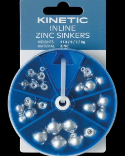 Kinetic Inline zinc sinkers sortiment