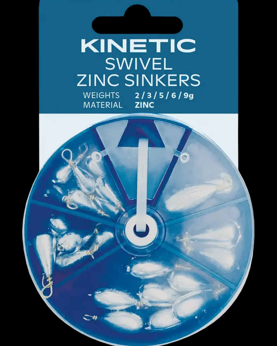 Kinetic Swivel zinc sinkers sortiment