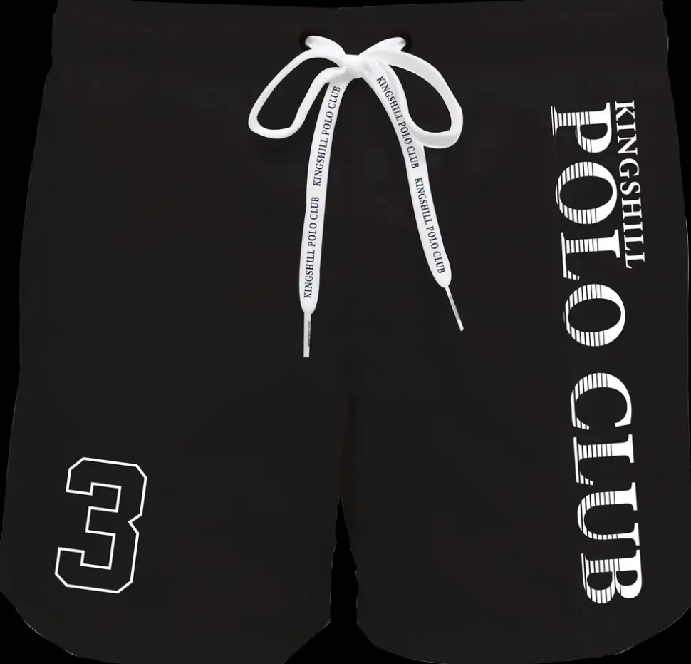 KINGSHILL Polo Club Badeshorts, Sort
