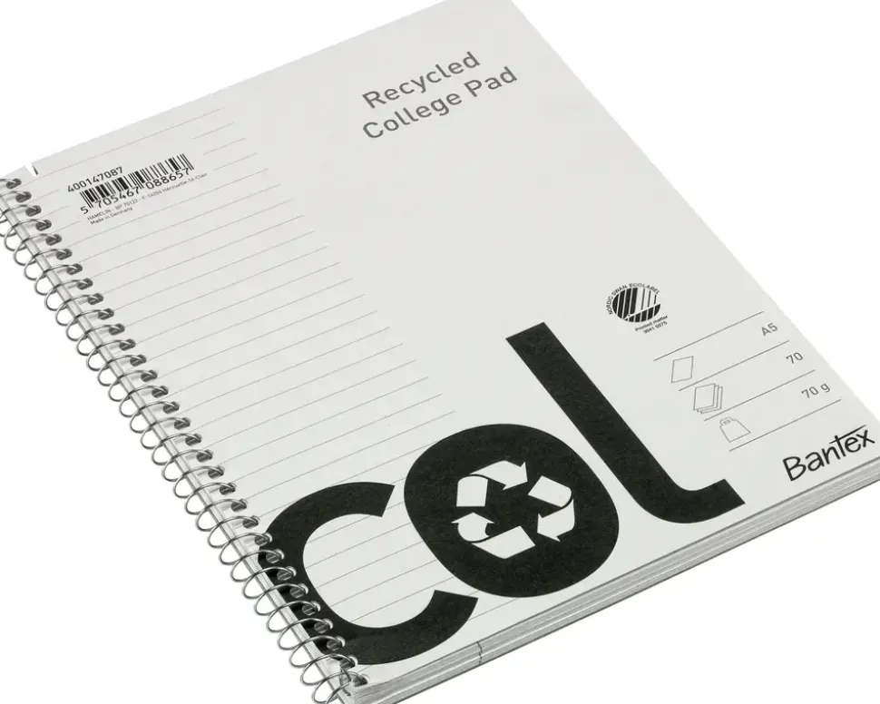 Kollegieblok linjeret A5 ECO