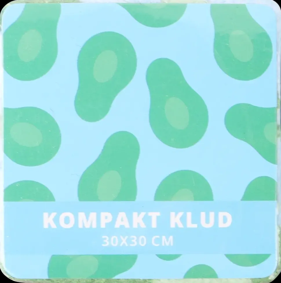 Komprimeret klud med print