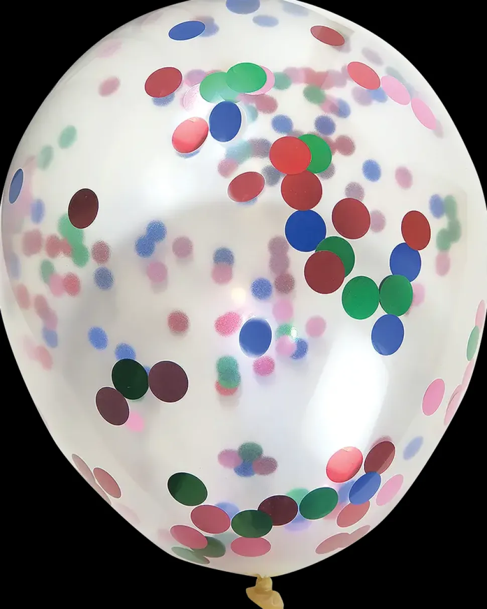 Konfettiballon Ø30 cm 5-pak