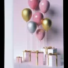 Kort med kuvert 11 x 17 cm - ballon med gave