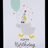 Kort med kuvert 11x17 cm - and med ballon