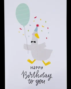 Kort med kuvert 11x17 cm - and med ballon