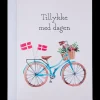 Kort med kuvert 11x17 cm - cykel