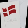 Kort med kuvert 11x17 cm - flag