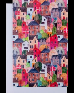 Kort med kuvert 11x17 cm - huse