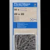 Krampe 20 x 20 mm 50-pak