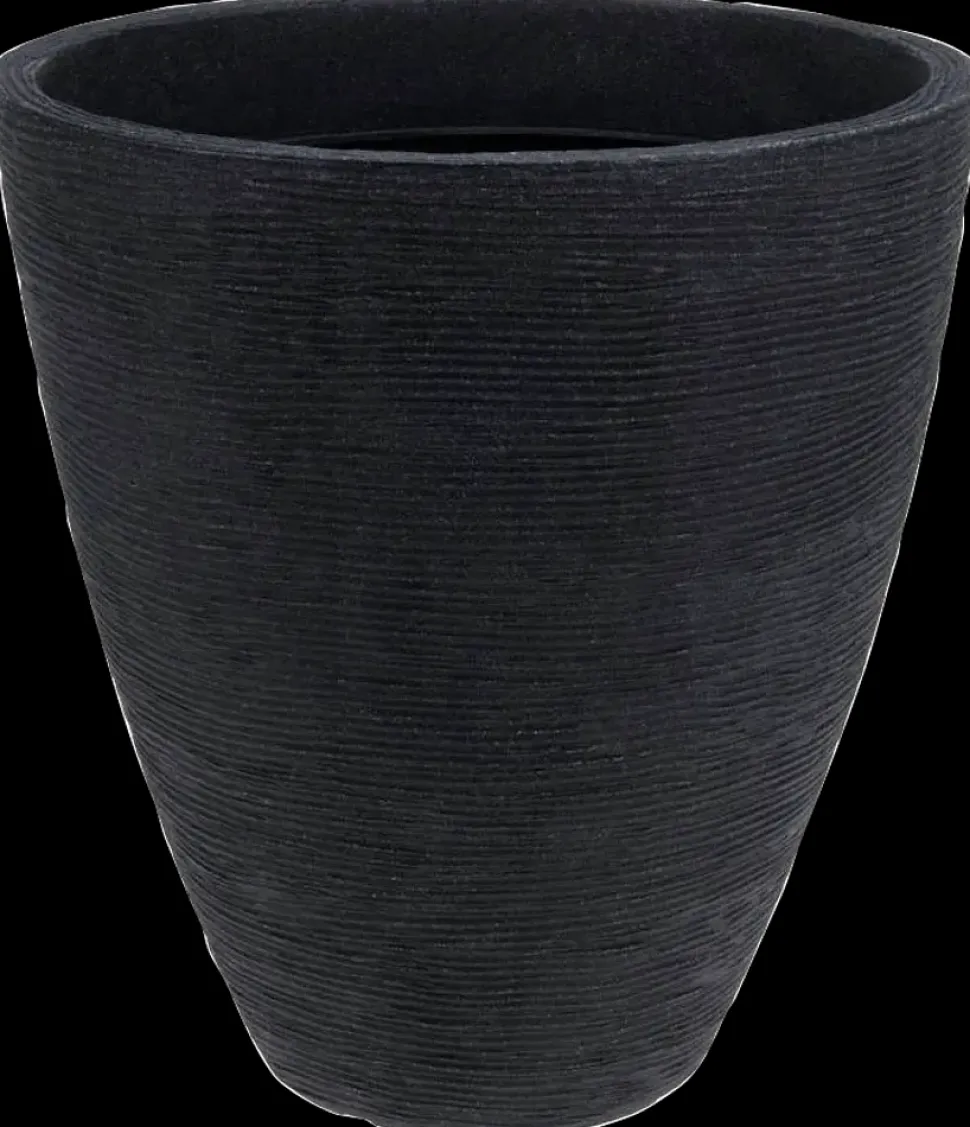 Krukke ribber antracitgrå Ø39 cm