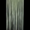 Lametta gardin 250 cm - Mat grøn