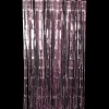 Lametta gardin 250 cm - Mat pink