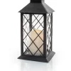 Lanterne med LED - sort