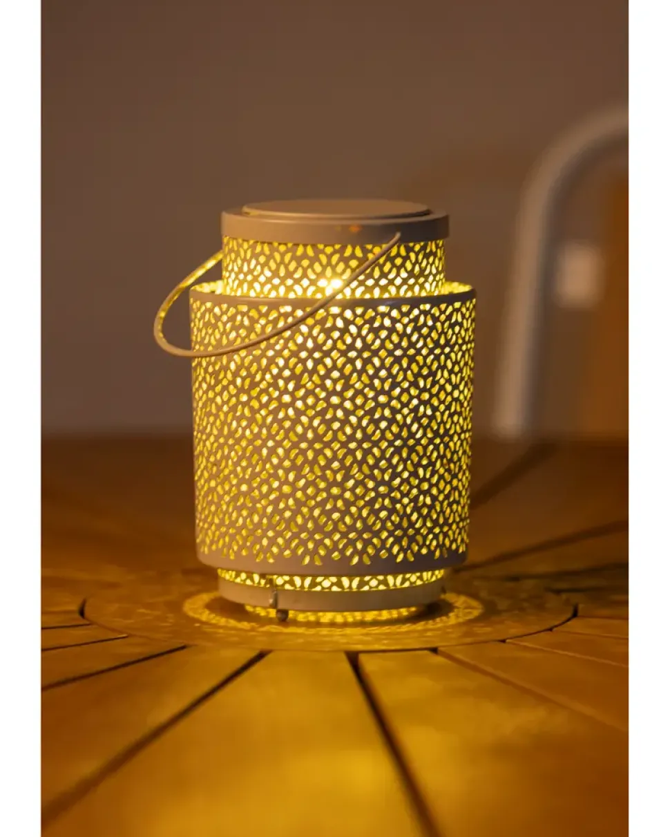 Lanterne med mønster - H17 cm