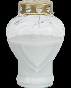 Lanternelys i glas hjerte