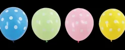 Latexballon 30 cm Med prikker- 4-pak