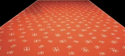 Løber med flag 1 x 3 m - rød