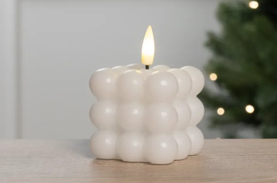 LED Bobbellys 5,5 cm Hvid