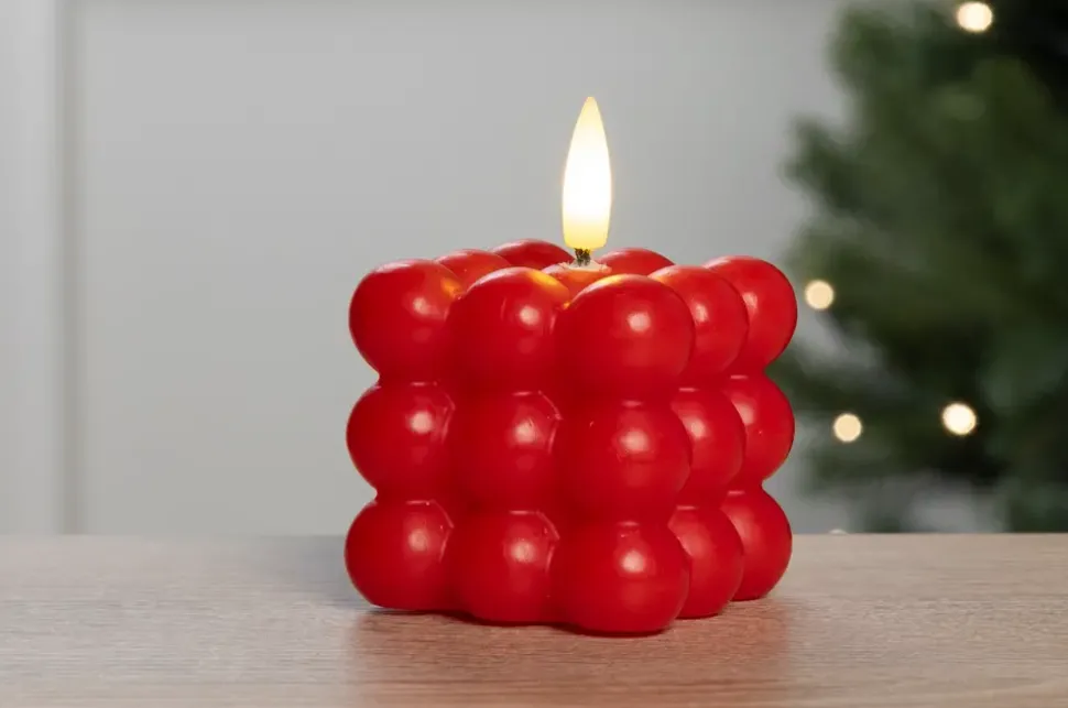 LED Bobbellys 5,5 cm Rød