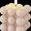 LED-bobbellys H. 7,5 cm- beige