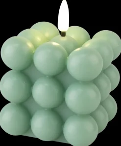 LED-bobbellys H. 7,5 cm - grøn