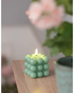 LED-bobbellys H. 7,5 cm - grøn