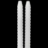 LED-kronelys snoet 3D-flamme H.25 cm 2-pak
