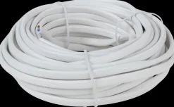 Ledning flad 2 x 0,75 mm² - hvid