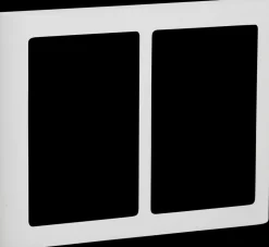 LK FUGA Design ramme SOFT 63 2 x 1 ½ modul - hvid